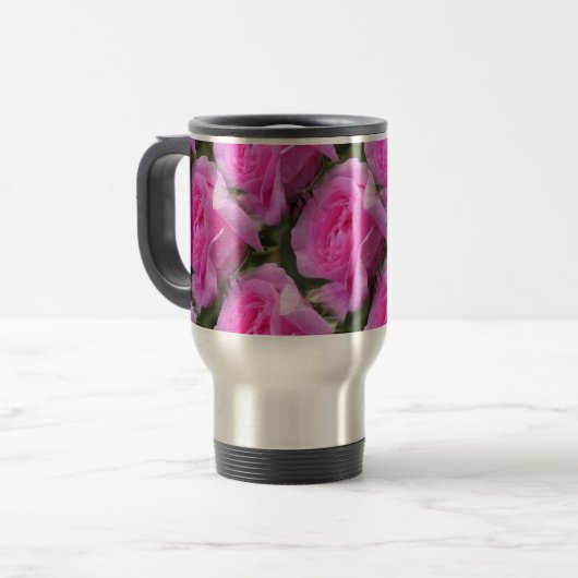 Alleen een  mok met rozen (Voorkant links)