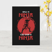 Alleen een Ninja kan een Ninja Fighter stoppen Kaart (Gele Bloem)