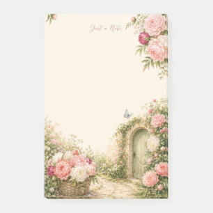 Alleen een notitie Pioen Geheim Tuin Post-it® Noti Notes