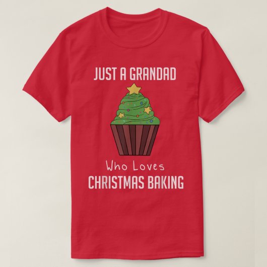 Alleen een opa die van kerstbaking houdt 2142 t-shirt (Design voorkant)