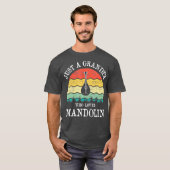 Alleen een opa die van Mandolin houdt T-shirt (Voorkant volledig)