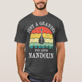 Alleen een opa die van Mandolin houdt T-shirt (Voorkant)