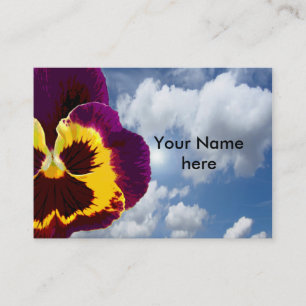 Alleen een Pansy Blossom + jouw tekst & ideeën Visitekaartje