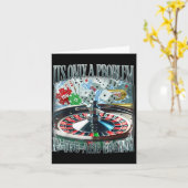 Alleen Een Probleem Als Je Verliest Grappige Gokke Kaart (Gele Bloem)