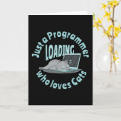 Alleen een programmeur die van katten houdt kaart (Gele Bloem)