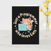 Alleen een programmeur die van katten houdt kaart (Gele Bloem)