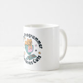 Alleen een programmeur die van katten houdt koffiemok (Voorkant rechts)