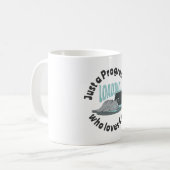 Alleen een programmeur die van katten houdt koffiemok (Voorkant links)