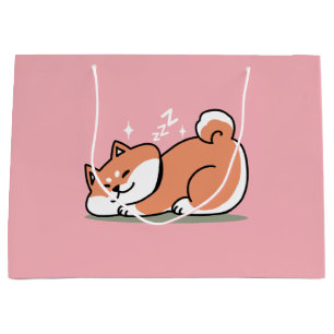 Alleen een Shiba Lying Low: Schattige Shiba Inu-on Groot Cadeauzakje