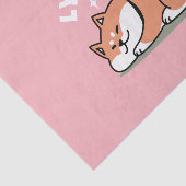 Alleen een Shiba Lying Low: Schattige Shiba Inu-on Tissuepapier (Detail)
