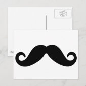 alleen een snor briefkaart (Voorkant / Achterkant)
