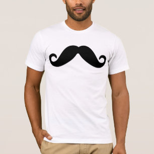 alleen een snor t-shirt