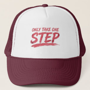 Alleen Een Stap Motivatie Trucker Hoed Pet