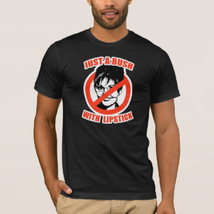 ALLEEN EEN STRUIK MET LIPSTICK T-SHIRT