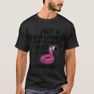 Alleen een Sun Lovin Day Drinkin River Floatin Kin T-shirt