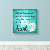 Alleen een tante canvas muur decor (Insitu (Houten vloer))