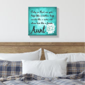 Alleen een tante canvas muur decor (Insitu (Slaapkamer))