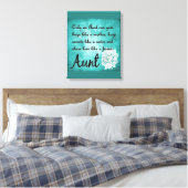 Alleen een tante canvas muur decor afdruk (Insitu (Slaapkamer))