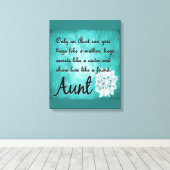 Alleen een tante canvas muur decor afdruk (Insitu (Houten vloer))