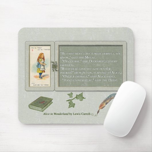 Alleen een Thimble Mousepad Muismat (Met muis)