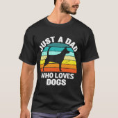 Alleen een vader die van Dogs Dog Owner Menu2019s  T-shirt (Voorkant)