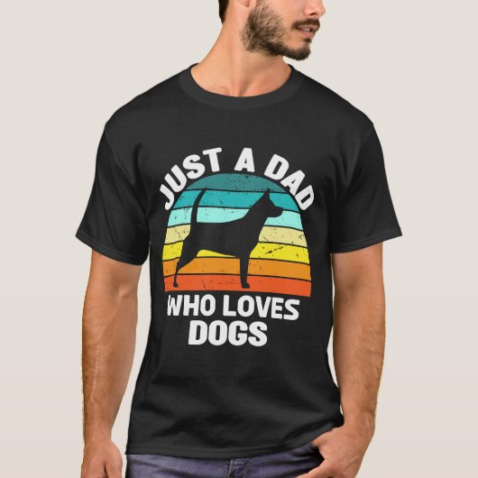 Alleen een vader die van Dogs Dog Owner Menu2019s T-shirt (Voorkant)
