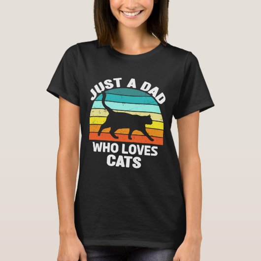 Alleen een vader die van Katten Cat Owner Menu2019 T-shirt (Voorkant)