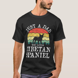 Alleen een vader die van Tibetan Spaniel Dog Pa ho T-shirt