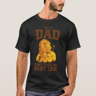 Alleen een vader die van zijn Baby-leeuw Wildernes T-shirt