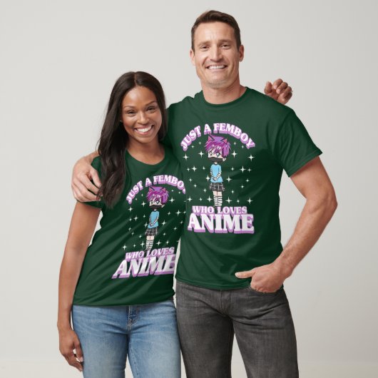 Alleen een vrouwtje die van Anime Chibi Anime Boy  T-shirt (Unisex)
