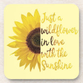 Alleen een Wilde Bloem Bier Onderzetter (Voorkant)