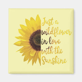 Alleen een Wilflower Square Magnet