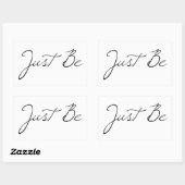 Alleen een zin rechthoekige sticker (Vel)