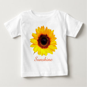 Alleen een zonnebloem bloesem + je tekst & ideeën