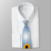 Alleen een zonnebloem bloesem + jouw tekst & ideeë stropdas (Gebonden)