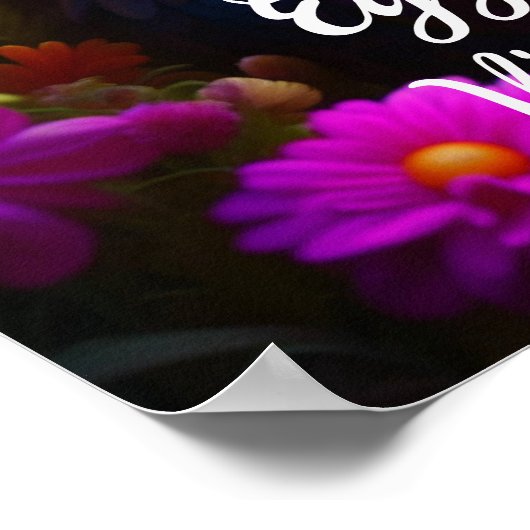 Alleen eierstokvibes | Kleurrijke Kip Art Poster (Hoek)