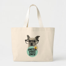 Alleen Einstein Vibes - Canvas tas