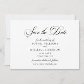 Alleen Elegant Photo Wedding PHOTO Save The Date (Achterkant)