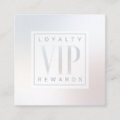 Alleen elegante luxe parelschijn VIP Klantenkaartje (Voorkant)