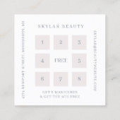 Alleen elegante luxe parelschijn VIP Klantenkaartje (Achterkant)