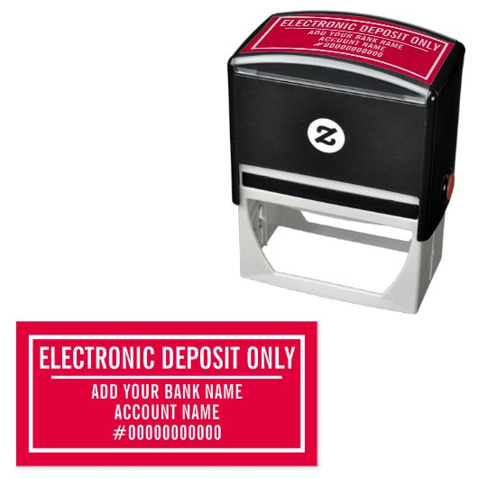 Alleen elektronische stortingen zelfinktende stempel (In situ)