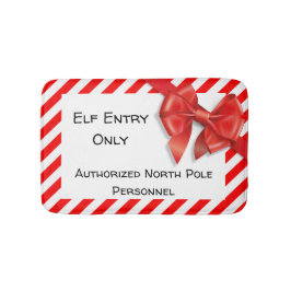 Alleen Elfen Toegang | Kerstmat Noordpool Badmat