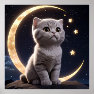 Alleen en gewaardeerd: Kitten Wijsheid Poster