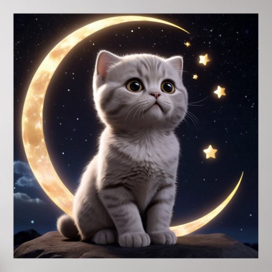 Alleen en gewaardeerd: Kitten Wijsheid Poster (Voorkant)