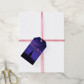 Alleen en Sterrennacht Cadeaulabel (Met Touw)