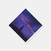 Alleen en sterrennacht servet (Hoek)