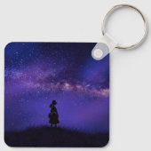 Alleen en Sterrennacht Sleutelhanger (Achterkant)