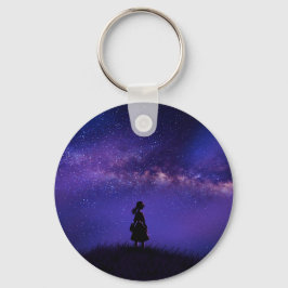 Alleen en Sterrennacht Sleutelhanger