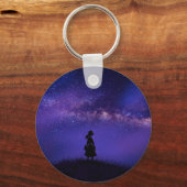 Alleen en Sterrennacht Sleutelhanger (Achterkant)