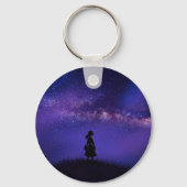 Alleen en Sterrennacht Sleutelhanger (Achterkant)